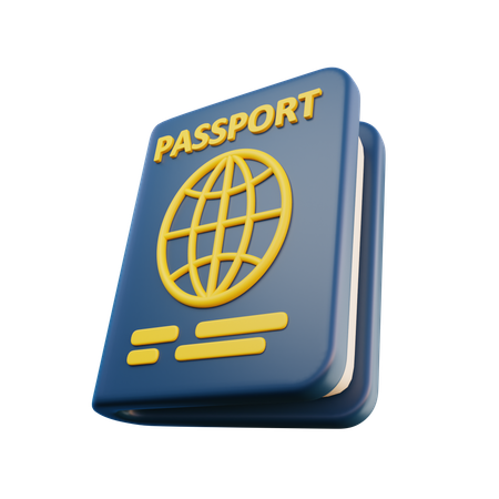 Passaporte  3D Icon