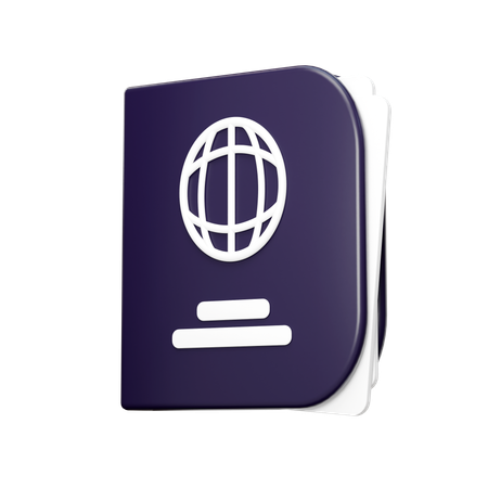 Passaporte  3D Icon