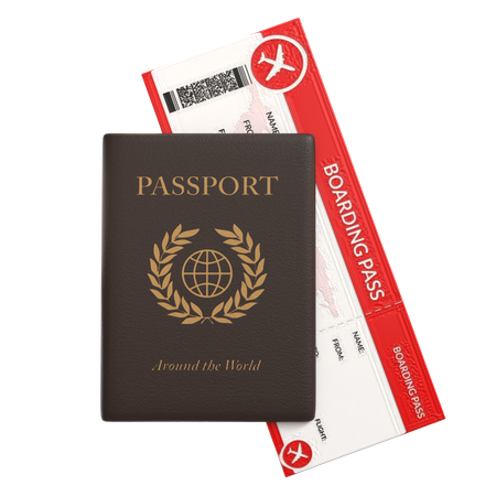 Passaporte  3D Icon