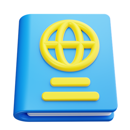 Passaporte  3D Icon