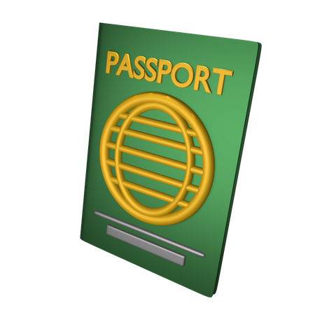 Passaporte  3D Icon