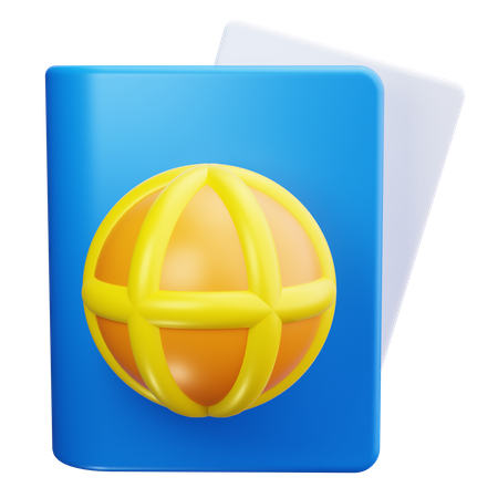 Passaporte  3D Icon