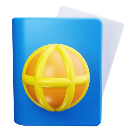 Passaporte  3D Icon