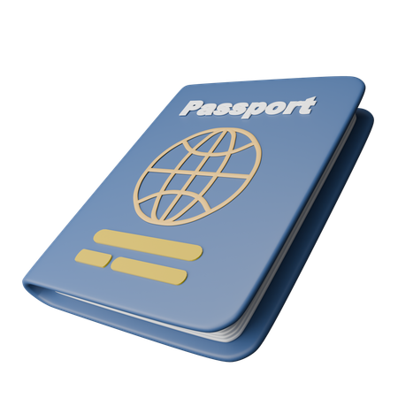 Passaporte  3D Icon