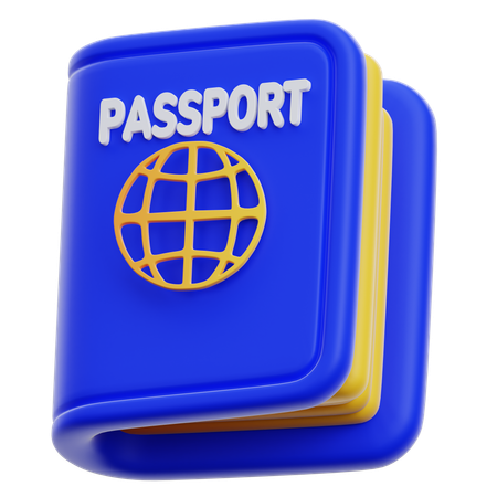 Passaporte  3D Icon