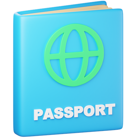 Passaporte  3D Icon