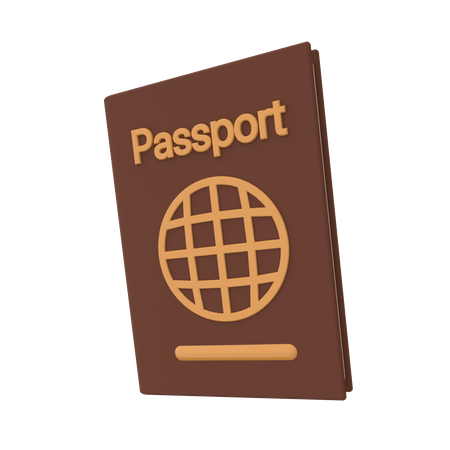 Passaporte  3D Illustration