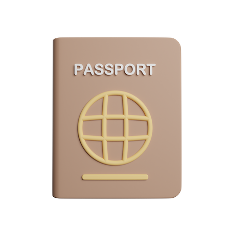 Passaporte  3D Icon