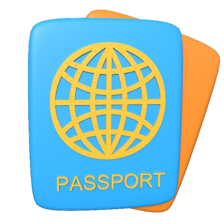 Passaporte  3D Illustration