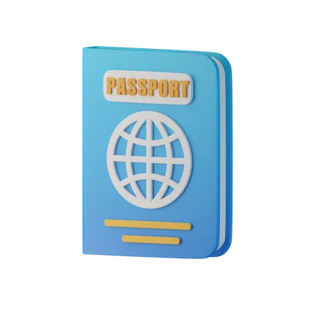 Passaporte  3D Icon