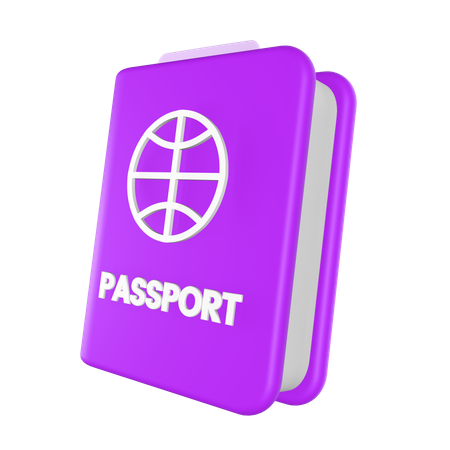 Passaporte  3D Icon