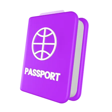 Passaporte  3D Icon