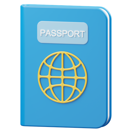 Passaporte  3D Icon