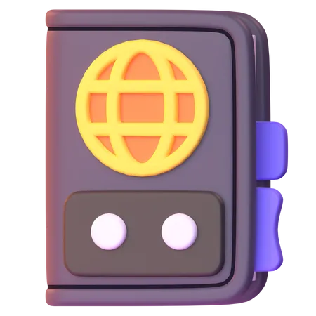 Passaporte  3D Icon