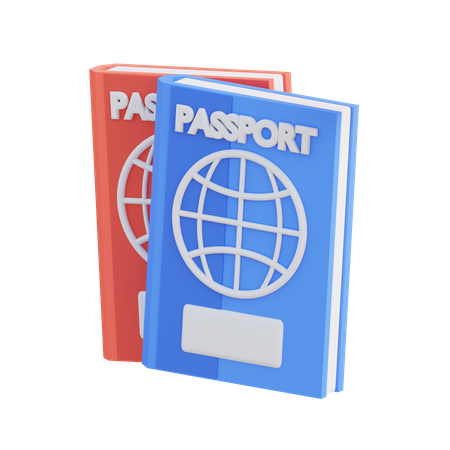 Passaporte  3D Icon