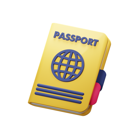 Passaporte  3D Icon