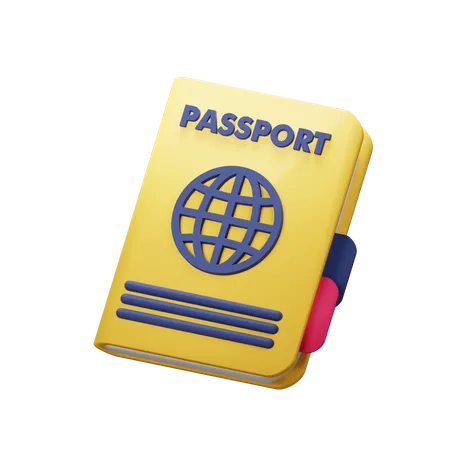 Passaporte  3D Icon