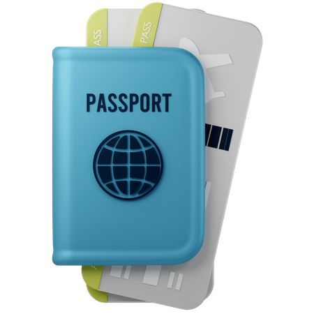 Passaporte  3D Icon