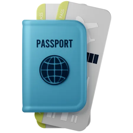 Passaporte  3D Icon