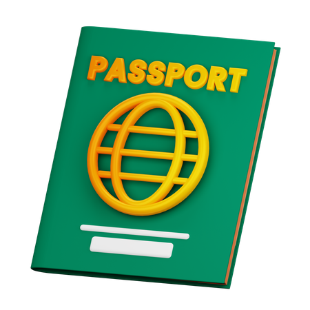 Passaporte  3D Icon