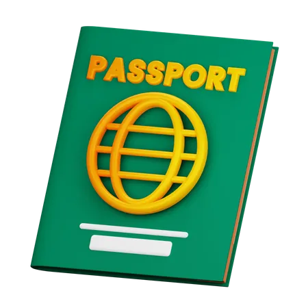 Passaporte  3D Icon