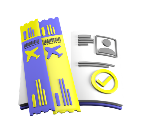 Passaporte  3D Icon