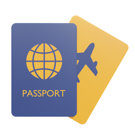 Passaporte  3D Icon