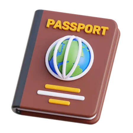 Passaporte  3D Icon