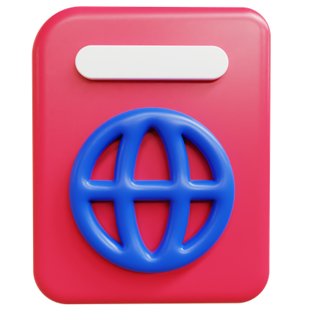 Passaporte  3D Icon