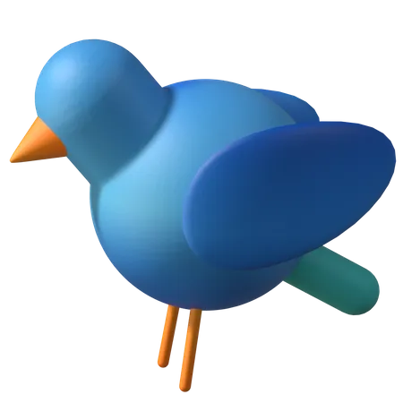 Pássaro  3D Illustration
