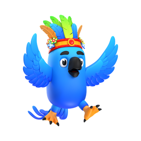 Pássaro macau  3D Icon