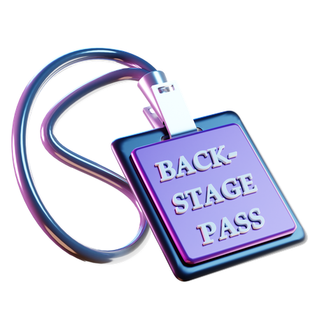 Passe para os bastidores  3D Icon