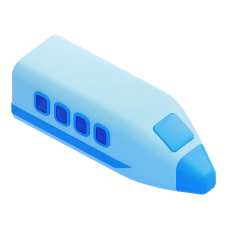 Passenger Train  3D Icon