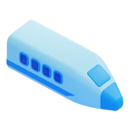 Passenger Train  3D Icon