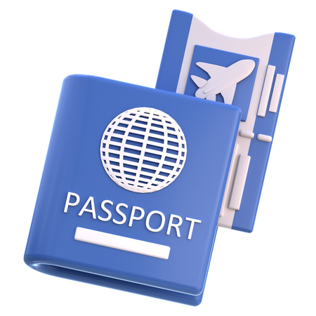 Passeport  3D Icon