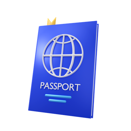 Passeport  3D Icon