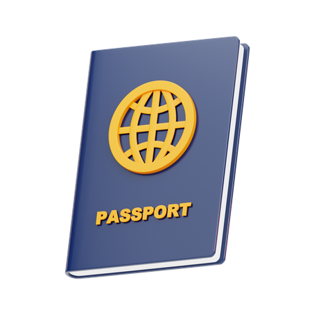 Passeport  3D Icon