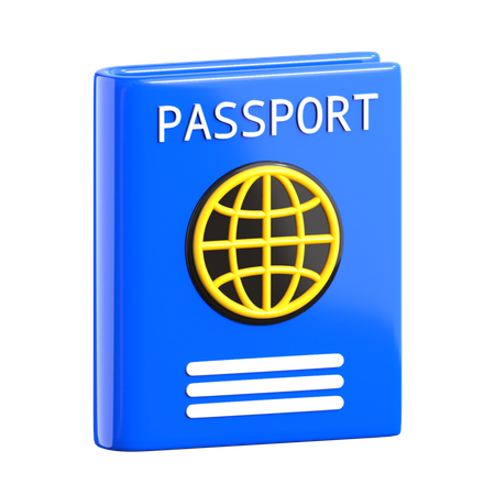 Passeport  3D Icon