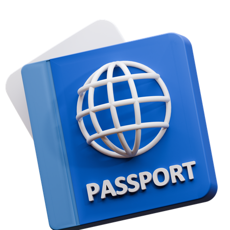 Passeport  3D Icon