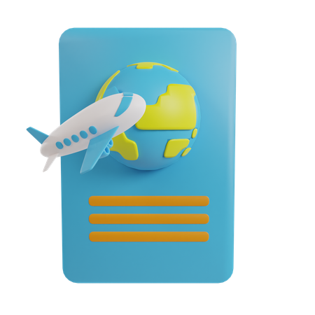 Passeport  3D Icon