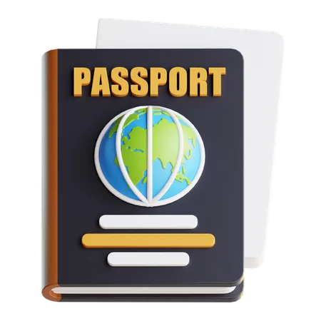 Passeport  3D Icon