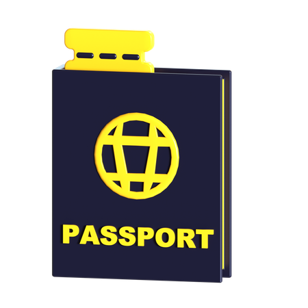 Passeport  3D Icon