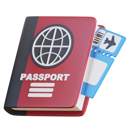 Passeport  3D Icon