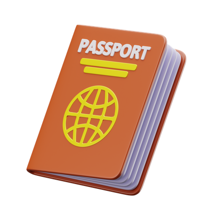 Passeport  3D Icon