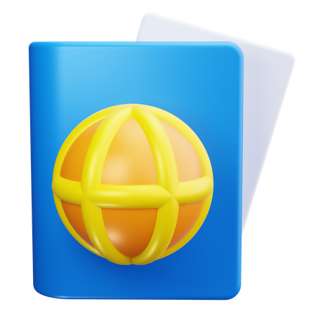 Passeport  3D Icon