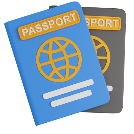 Passeport  3D Icon