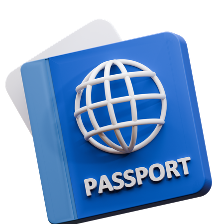 Passeport  3D Icon
