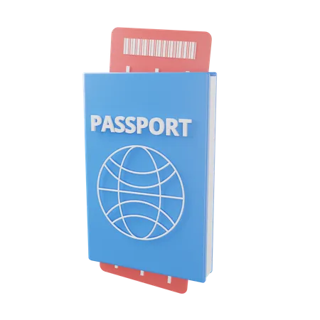 Passeport  3D Illustration