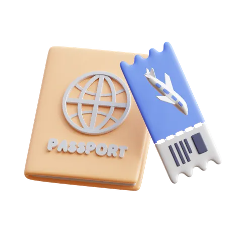 Passeport  3D Icon