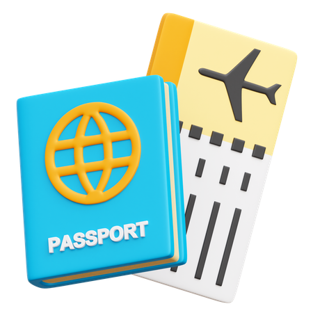 Passeport  3D Icon